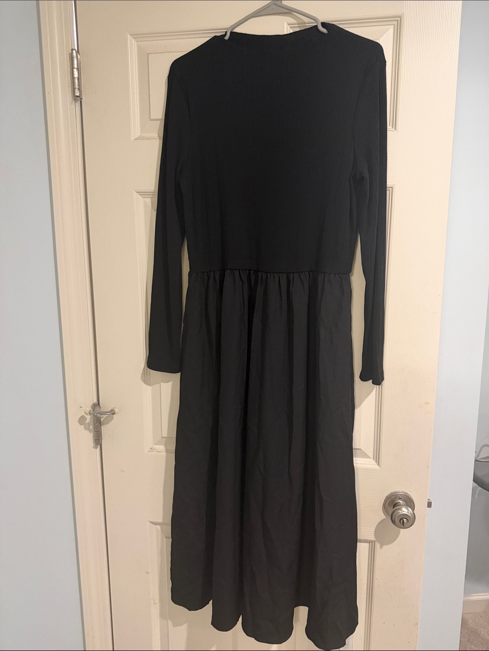 Grace Karin Black Long Sleeve Midi Dress